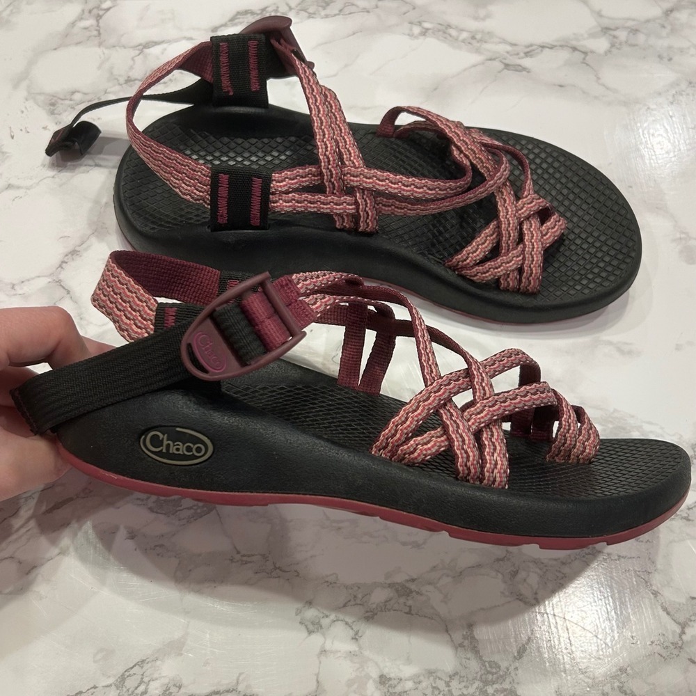 Chaco ZX2 Double Strap Pink Purple Womens Sport Sandal Size 6 - Picture 4 of 9